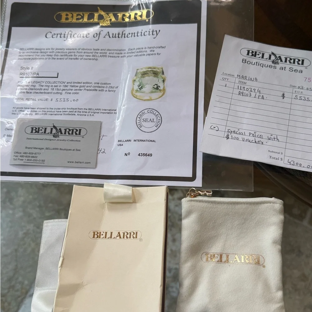 Bellarri NWT Legacy Collection.Limited Edition. Custom Design.18k /Diamond - Picture 14 of 16